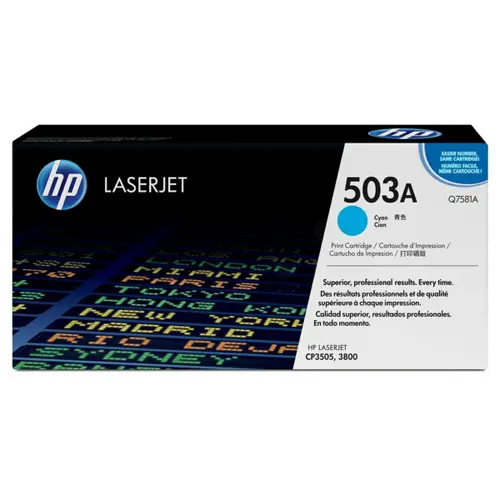 КАСЕТА ЗА HP Color Laserjet 3800 - Cyan - /503A/ - PN Q7581A - image 2