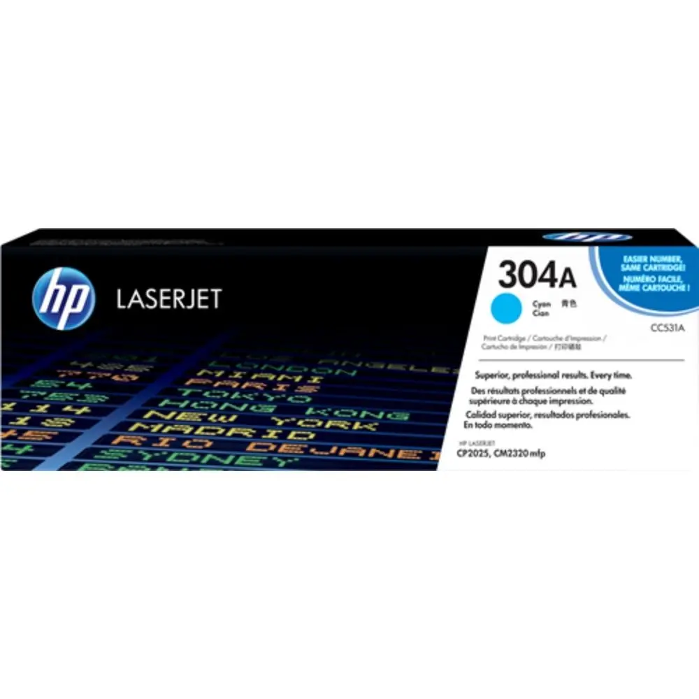 КАСЕТА ЗА HP Color Laserjet CP 2025/CM 2320 MFP - Cyan - /304A/ - PN CC531A