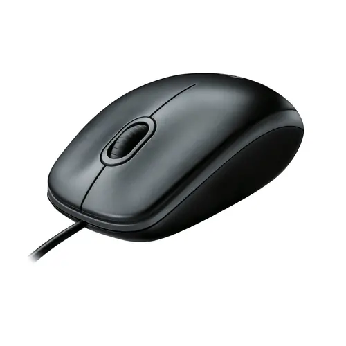 МИШКА LOGITECH B100 - Жична - Black - PN 910-003357 - image 3