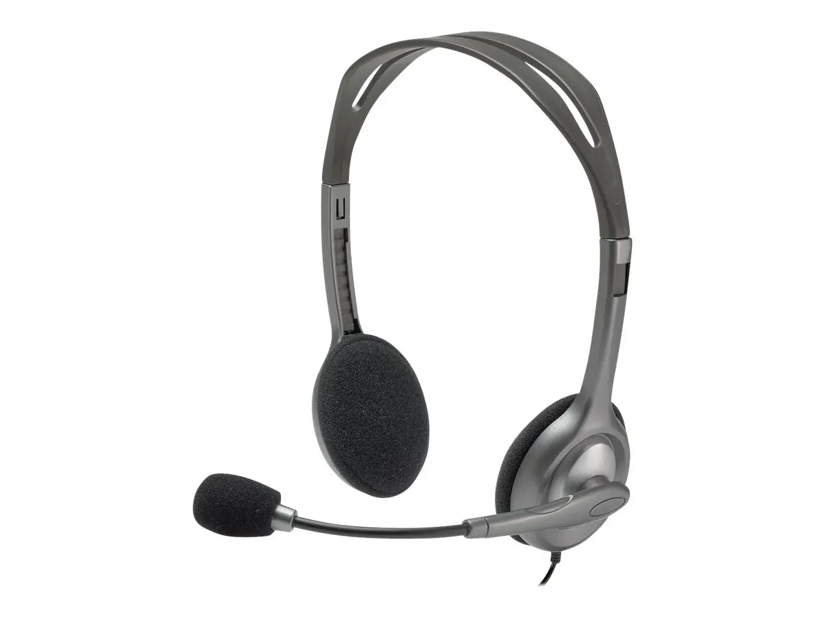 CĂȘTI LOGITECH H110 - Cu fir - Argintiu - PN 981-000271 - image 1