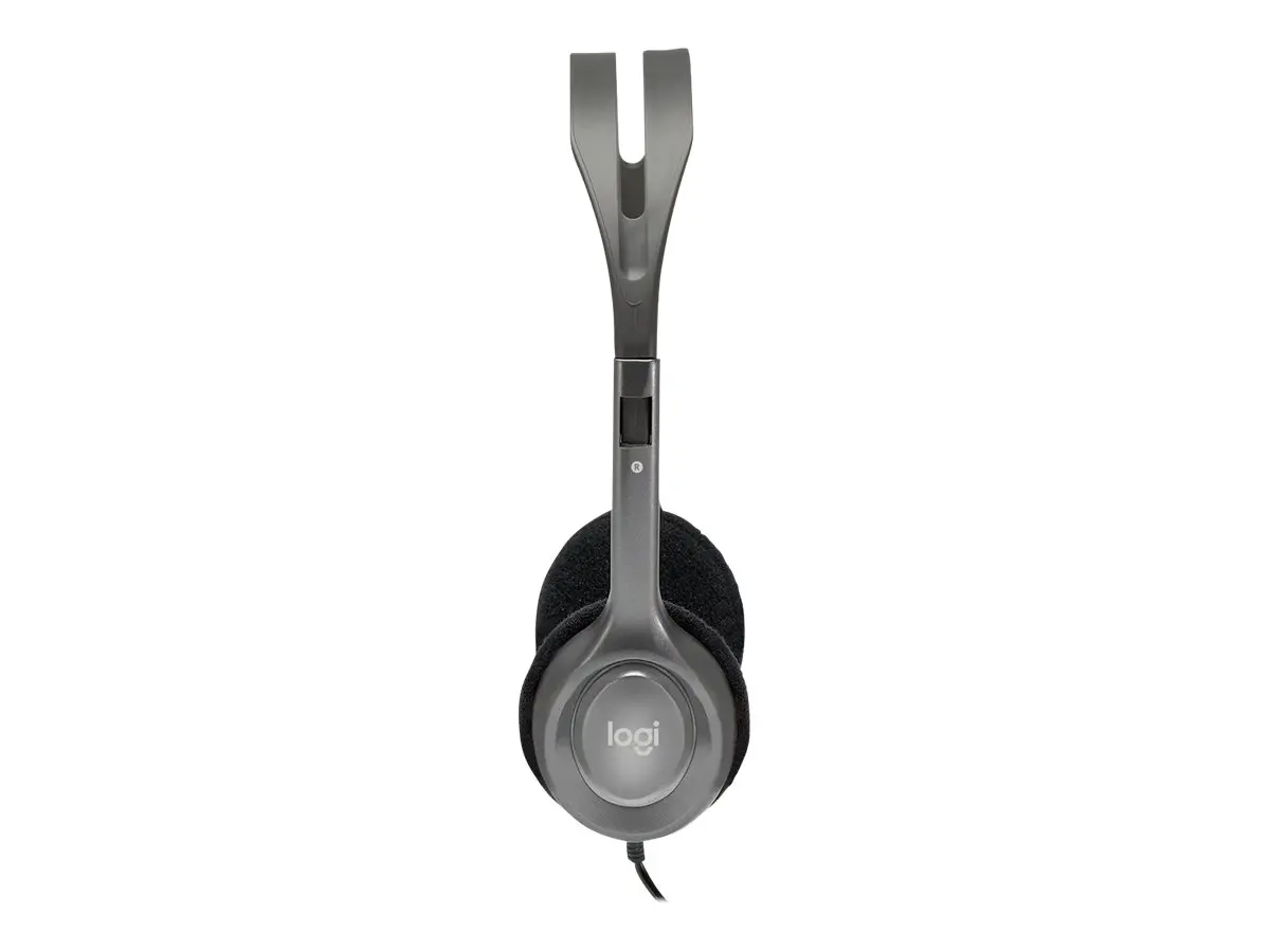 СЛУШАЛКИ LOGITECH H110 - Wired - Silver - PN 981-000271 - image 2
