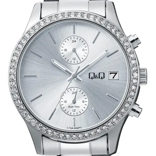 Дамски часовник Q&Q Dual-Time - C70A-002PY - image 1