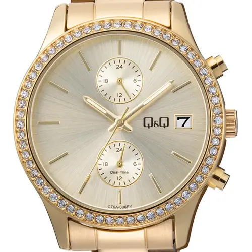 Дамски часовник Q&Q Dual-Time - C70A-006PY - image 1