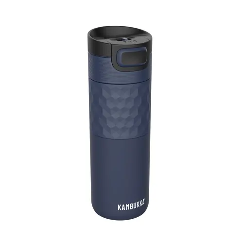 Cană termică din oțel inoxidabil Kambukka Etna Grip cu capac termic 3 în 1 Snapclean®, 500 ml, albastru denim - 1