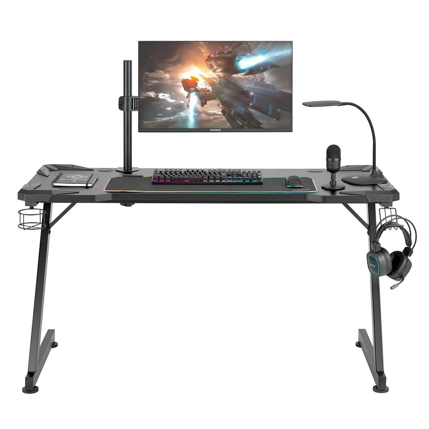 Birou gaming Nemesis II - Negru/Albastru - image 2