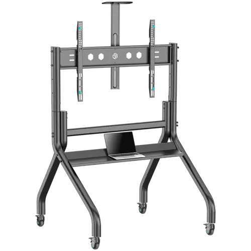 ONKRON Stand TV mobil cu suport pentru ecrane de 60"-120" până la 150 kg, negru - 1