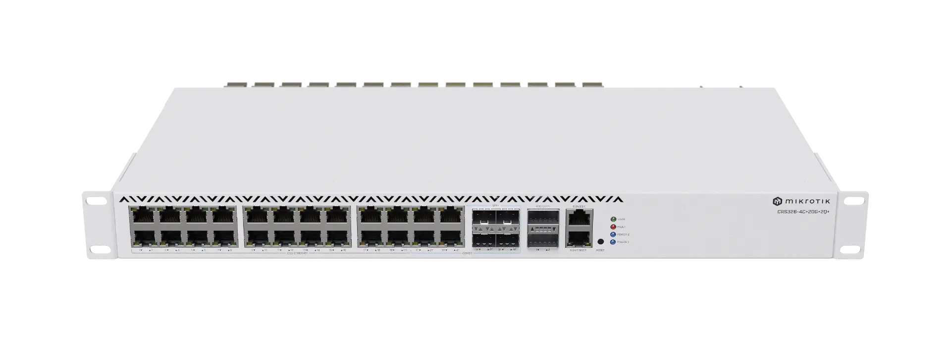 Комутатор MikroTik CRS326-4C+20G+2Q+R, 24x2.5G, 2xQSFP+, 4xSFP+, 650MHz, 64MB