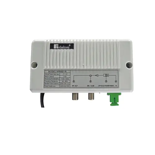 Οπτικός δέκτης CATV SeaMAX WR8601R, εσωτερικού χώρου, 2RF, 860MHz, 85dBuV, SC/APC, 220V - 1