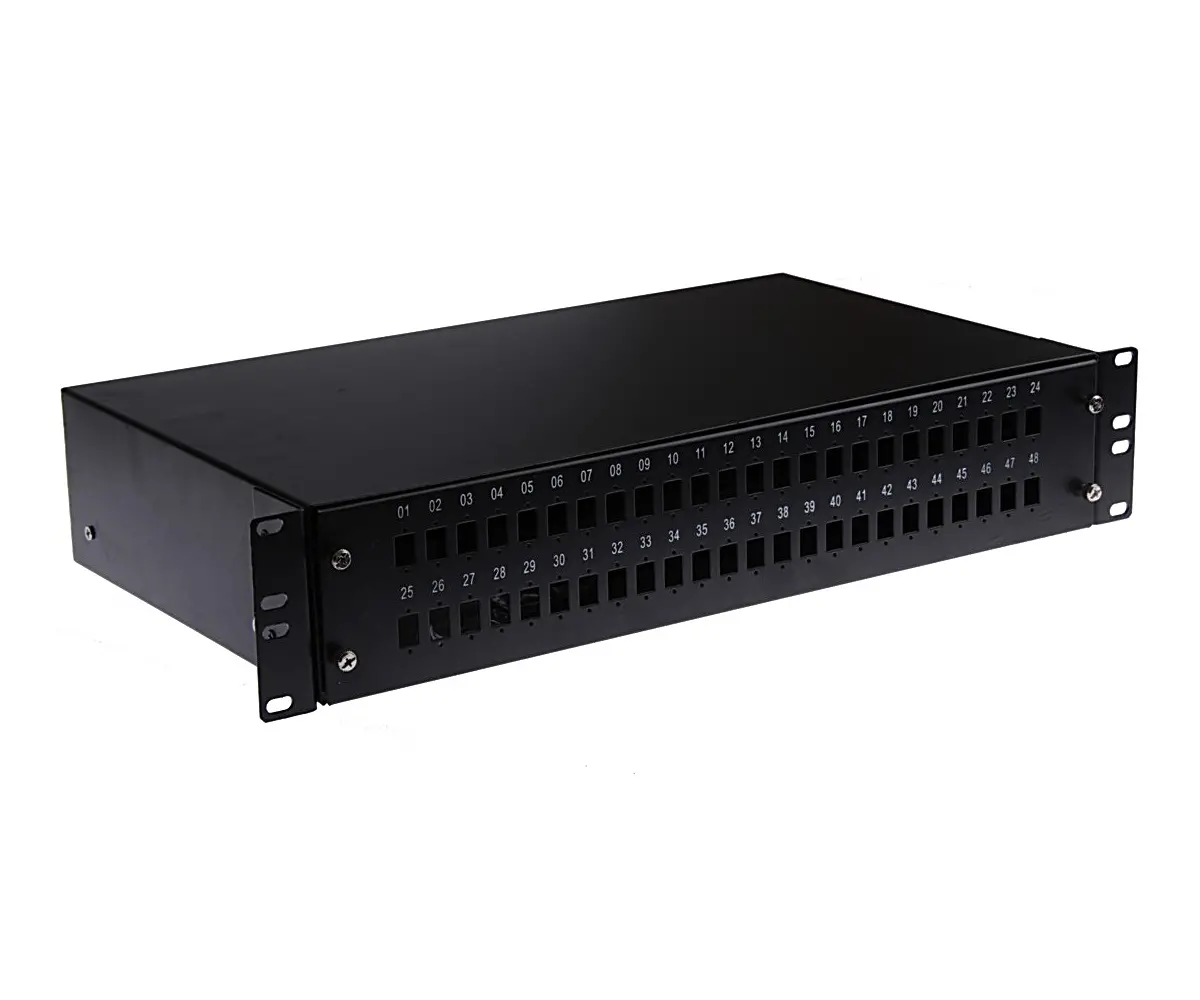 Оптичен панел SeaMAX, 48x SC simplex, 2U, празен - image 1
