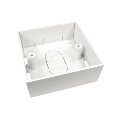 Κουτί BrandRex, βάθος 33mm, χωνευτό κουτί γερμανικού τύπου, RAL 9010 λευκό
