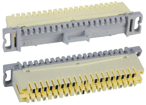 Modul BrandRex, bloc de deconectare 10 perechi, alb, PBT - 1