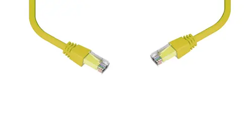 Пач кабел 1m Brand-Rex, F/UTP, Cat.5e, RJ45 - RJ45, жълт