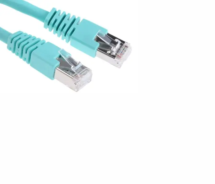 Cablu patch 3M VOL-6ASFL-L0.5T, RJ45, S/FTP, CAT6a, 0,5m, turcoaz - image 1