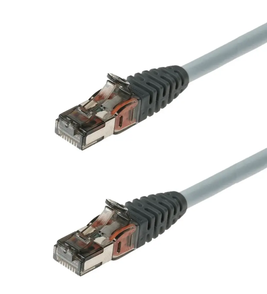 Пач кабел Brand-Rex, 1m, S/FTP, Cat.6a, RJ45 - RJ45, сив