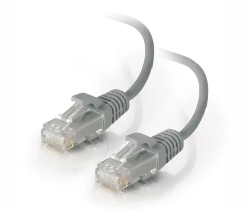 Пач кабел SeaMAX UTP кат.5е с RJ45 конектори, PVC, 1м, сив