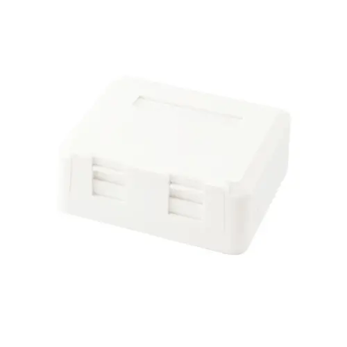 Πρίζα 2x RJ45 UTP, κουτί επιτοίχιας τοποθέτησης, κενό - 1