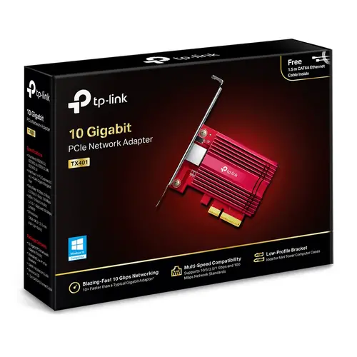 Προσαρμογέας δικτύου TP-LINK TX401, 10 GbE, PCI Express, θύρα RJ45 - 5