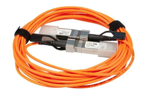 Cablu MikroTik S+AO0005, cablu SFP+ direct attach cu optică activă, 5m - 1
