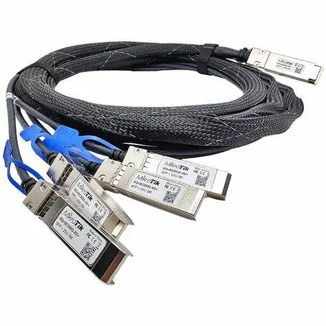 Καλώδιο MikroTik XQ+BC0003-XS+, 3m, 100G QSFP28 σε 4x 25G SFP28/ 40G QSFP+ σε 10G - 1