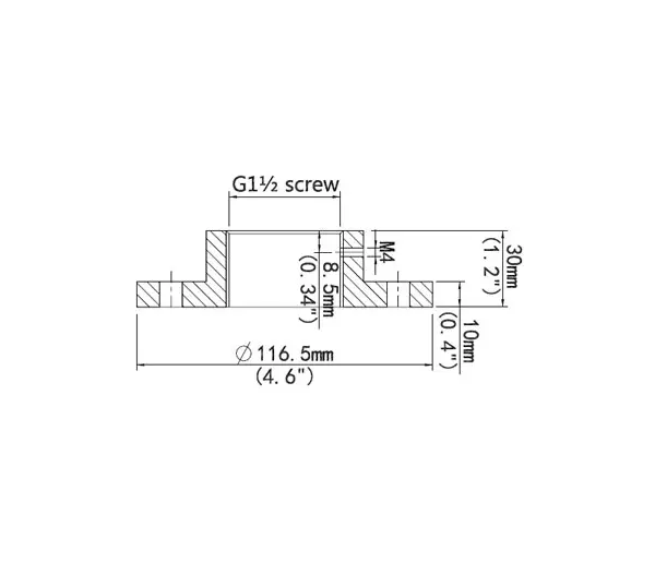 Bază pentru suport UNV TR-UF45-B-IN, montaj suspendat, pentru utilizare în exterior - image 1