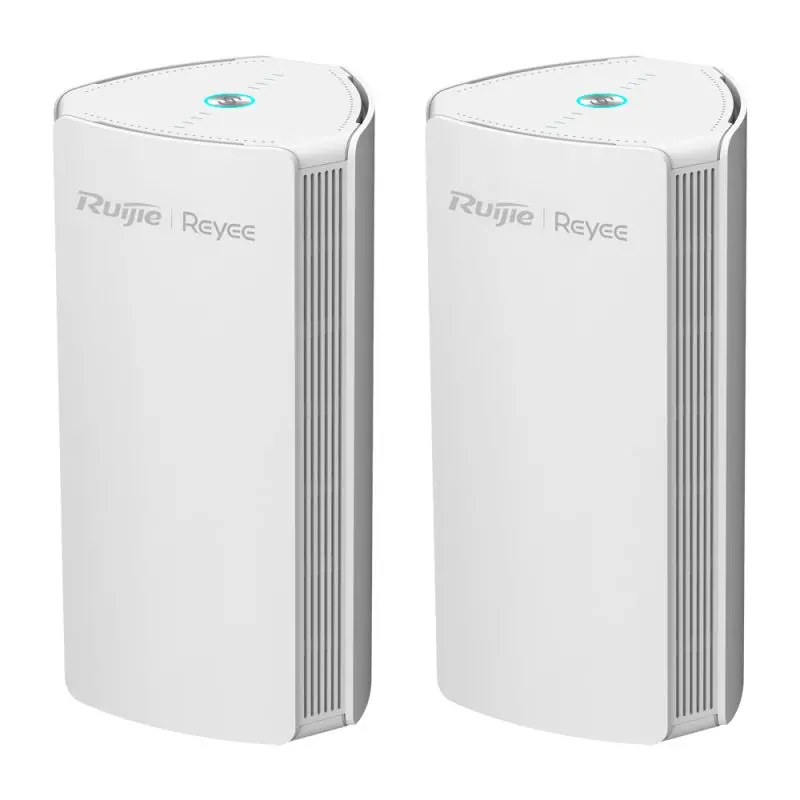 Безжичен рутер Ruijie RG-M18(2PK), AX1800, 3xGbE, MIMO, Mesh, Wi-Fi 6, 2 бр.