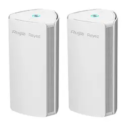 Безжичен рутер Ruijie RG-M18(2PK), AX1800, 3xGbE, MIMO, Mesh, Wi-Fi 6, 2 бр.