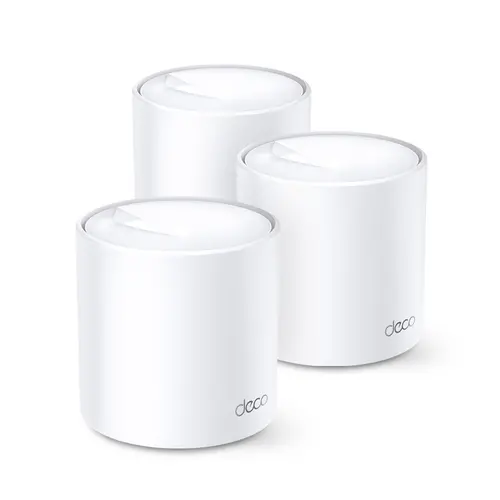 Router wireless TP-LINK Deco X60(3-pack), AX5400, 2xGbE, MU-MIMO, Wi-Fi 6 Router wireless TP-LINK Deco X60(3-pack), AX5400, 2xGbE, MU-MIMO, Wi-Fi 6