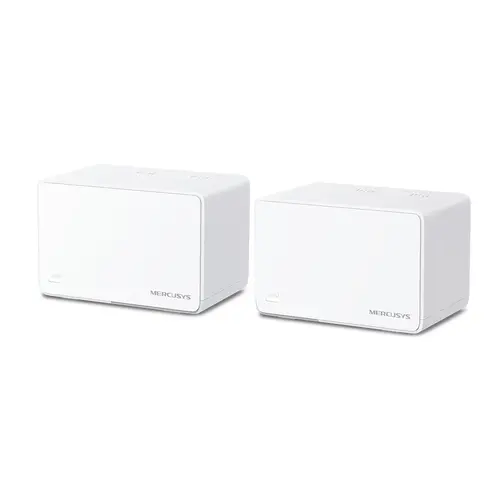 Безжичен рутер Mercusys Halo H80X(2-pack), AX3000, 3x1000Mbps порта, Home Mesh