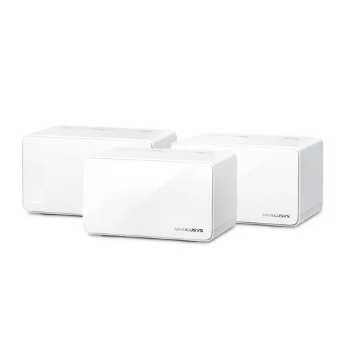 Router wireless Mercusys Halo H90X(3-pack), WiFi 6, AX6000, 1x2.5Gbps, 2xGbE, Mesh - 1