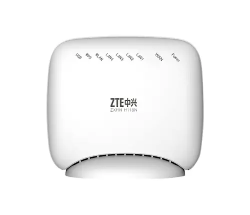Ασύρματος δρομολογητής ZTE H118N, N300, 5x 10/100Mb θύρες, 1x USB θύρα, 2x2 εσωτ. κεραίες - 1