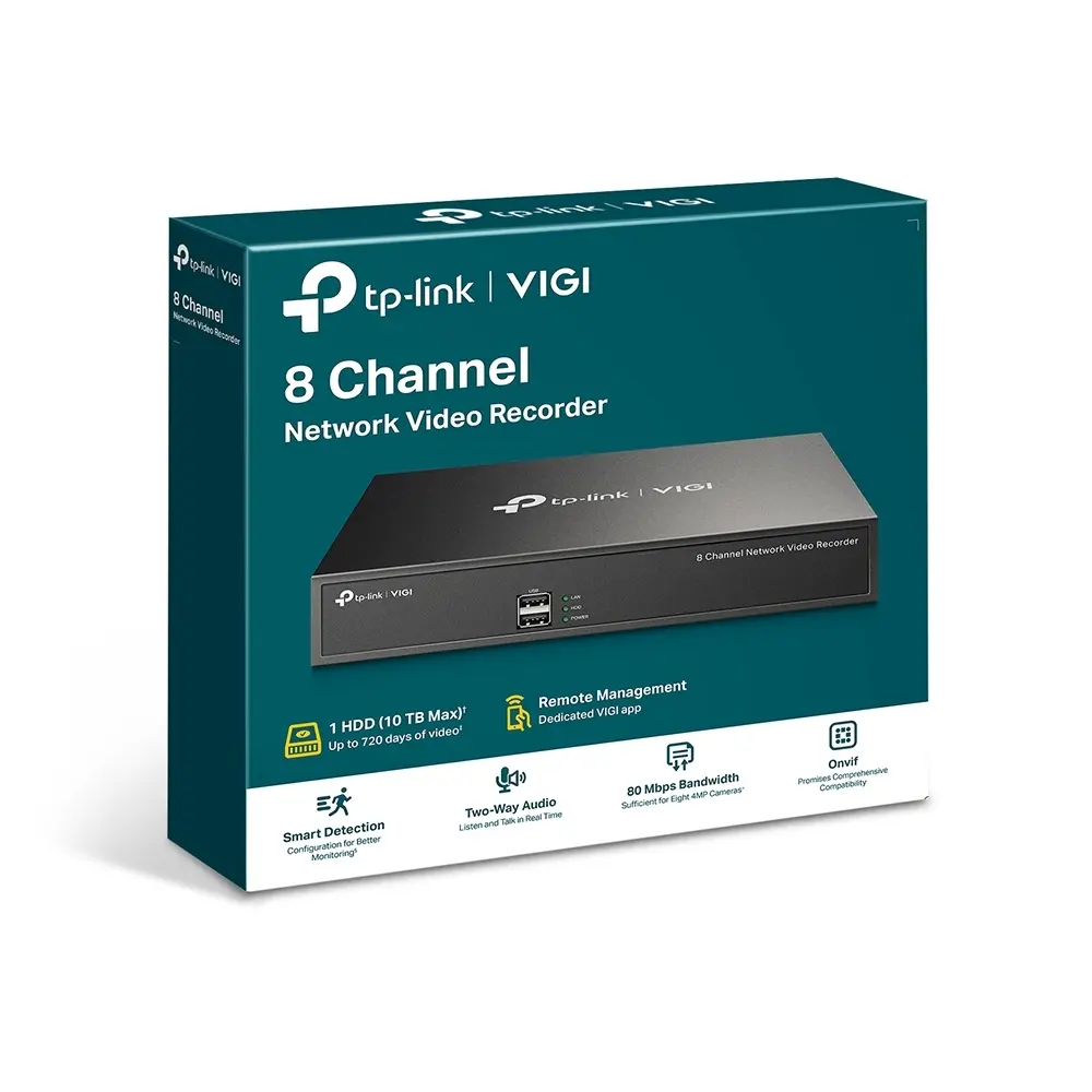 Цифров видеорекордер VIGI NVR1008H, 5MP, 8-ch@2MP, H.265+, 1xRJ45, 1xSATA, 2xUSB - image 5