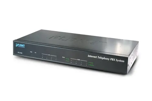 Centrală telefonică Planet IPX-1900, IP PBX 300 utilizatori, 2x sloturi pentru module FXS/FXO - 1