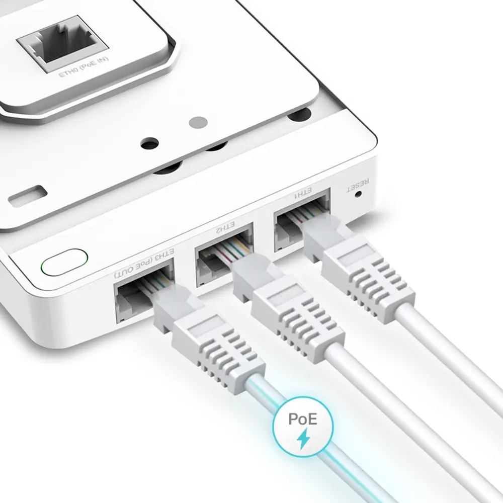 Tочка за достъп TP-LINK EAP235-Wall, AC1200, 4x10/100/1000Mbit портa, PoE - image 2