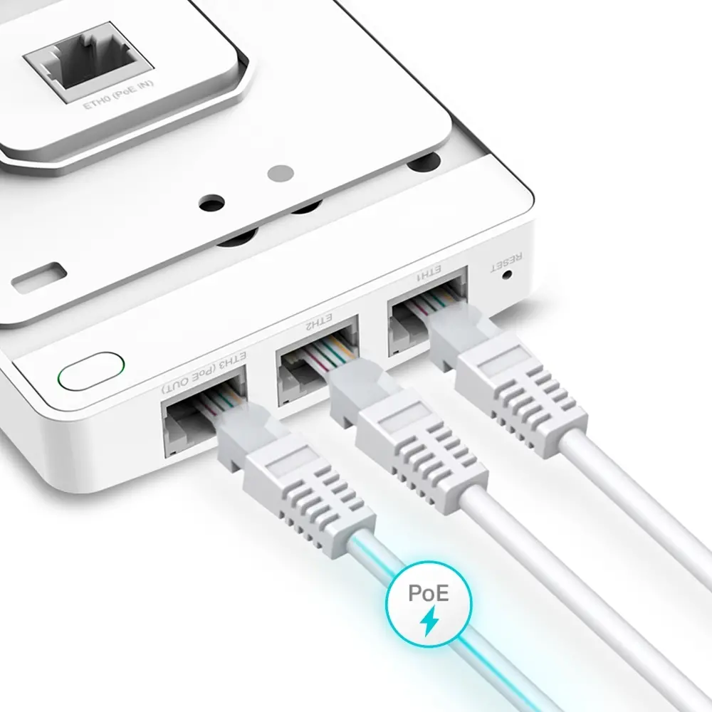 Tочка за достъп TP-LINK EAP615-Wall, AX1800, 4x10/100/1000Mbit портa, PoE - image 2