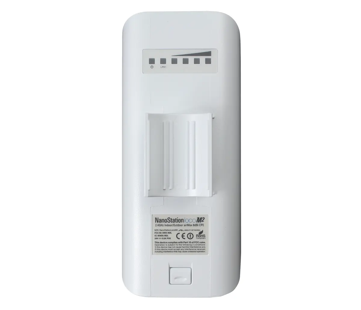 Точка за достъп Ubiquiti LocoM2, 2.4GHz, MIMO 8dBi, 1x10/100 Port, 150+ Mbps - image 1