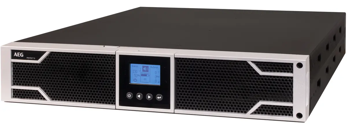 UPS AEG Protect D. 3000VA / 2700W, Online, Rack/ Tower ТЗИ, 3.9/10.2 min - image 2