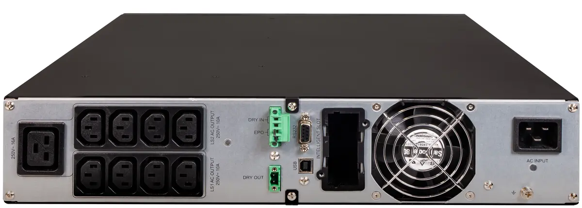 UPS AEG Protect D. 3000VA / 2700W, Online, Rack/ Tower ТЗИ, 3.9/10.2 min - image 3