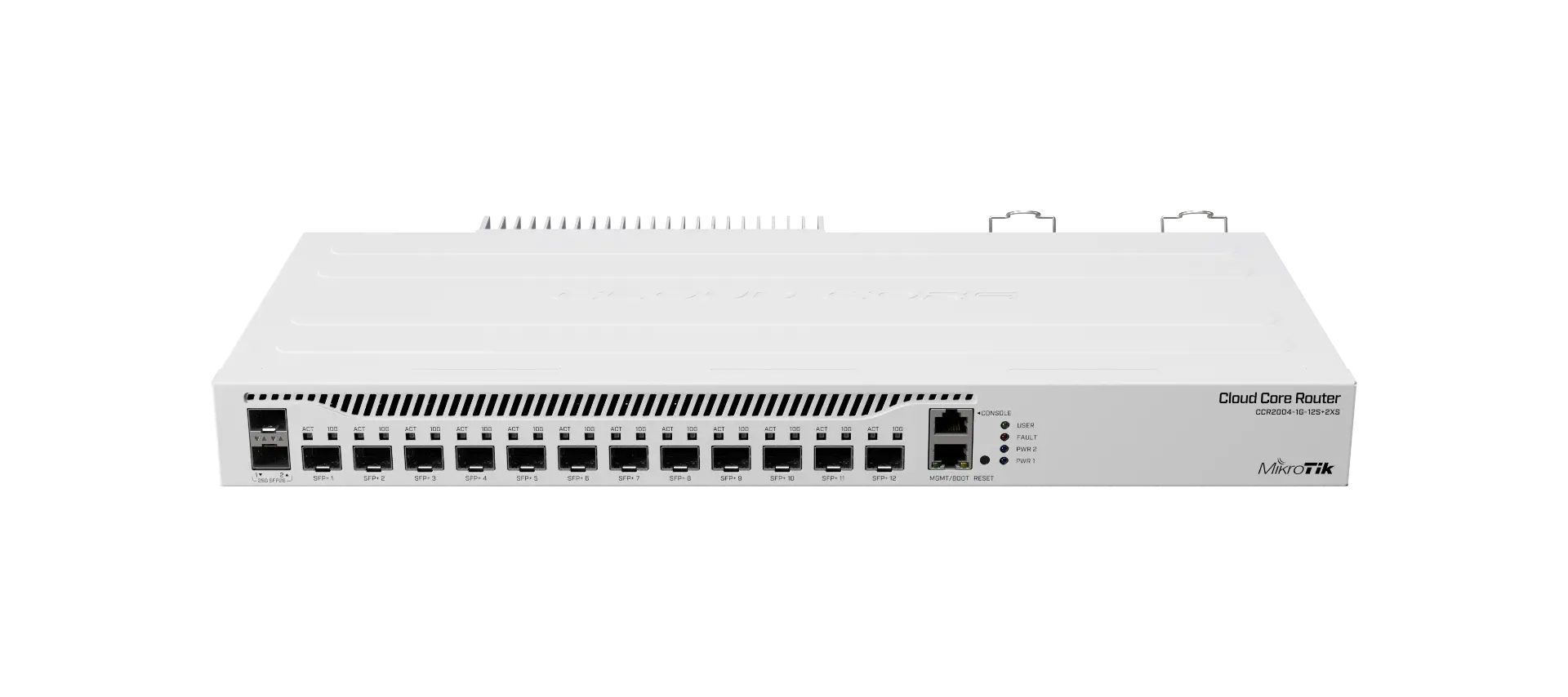 Рутер MikroTik CCR2004-1G-12S+2XS, CPU 1700MHz, 4GE, 12 x 10G SFP+, 2 x 25G SFP2