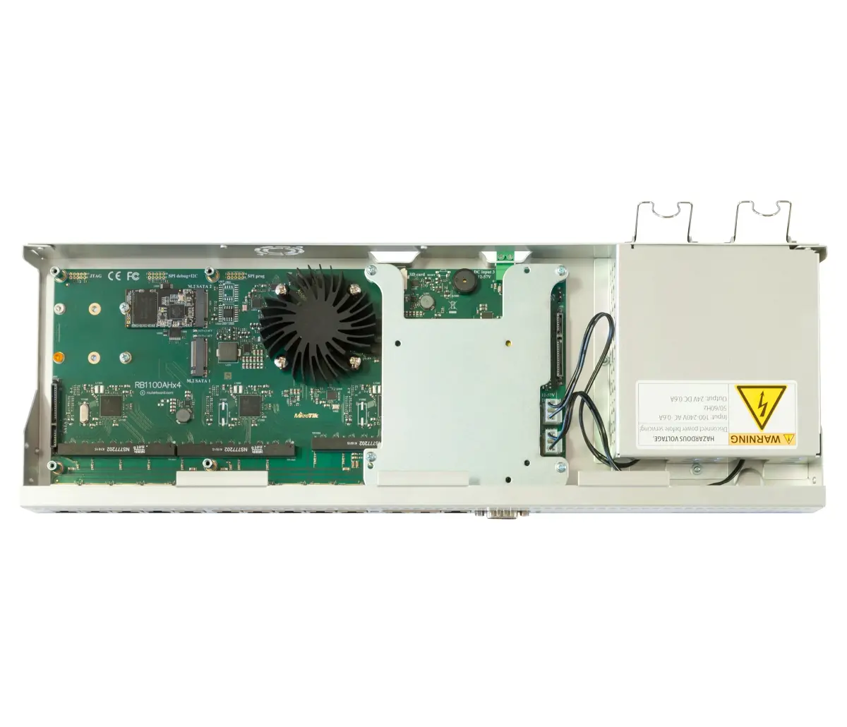 Рутер MikroTik RB1100Dx4, 1100AHx4 Dude Edition, 13xGE, 60GB M.2 SSD, 2x SATA3 - image 2