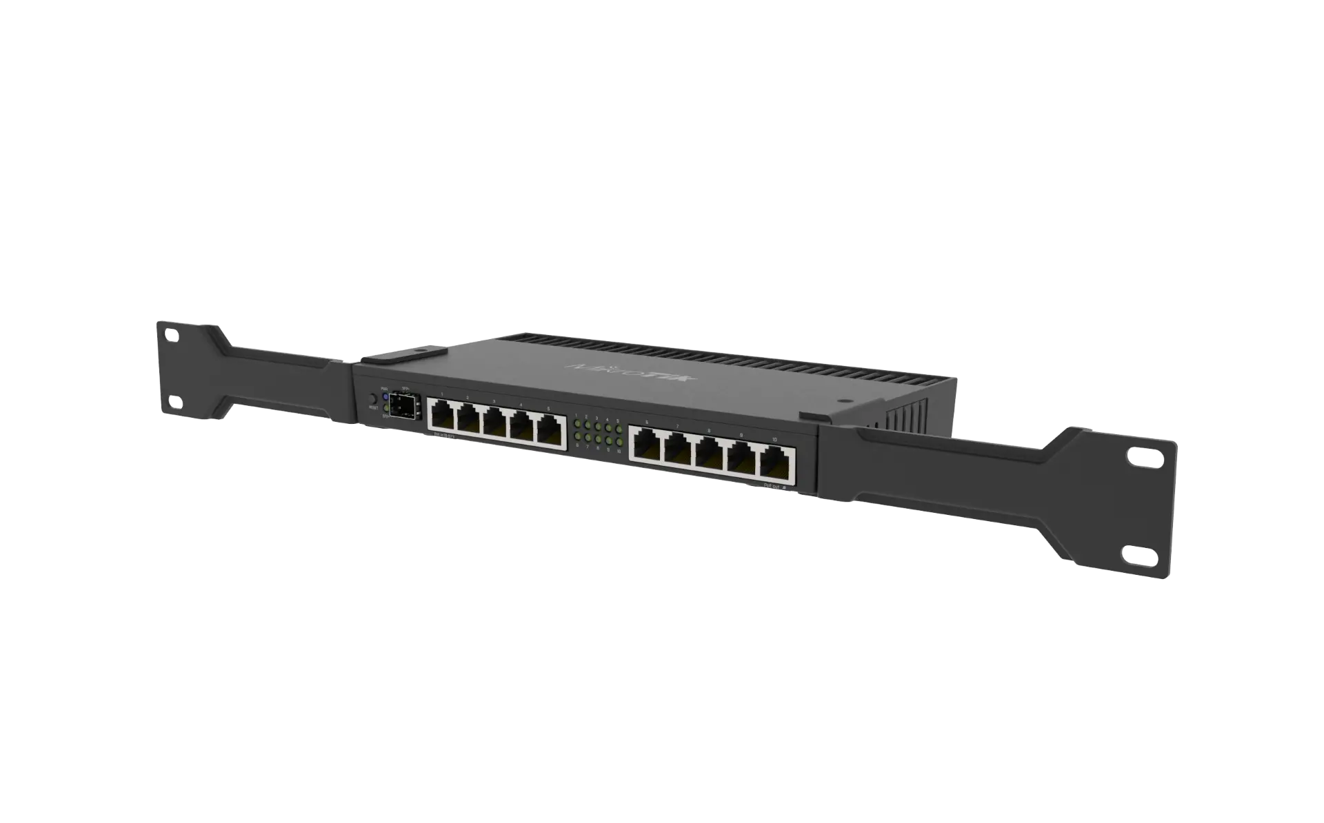 Рутер MikroTik RB4011iGS+RM, 1.4GHz, 1GB, 10xGE, 1xSFP+, PoE in/out, IPsec, 1U - image 1