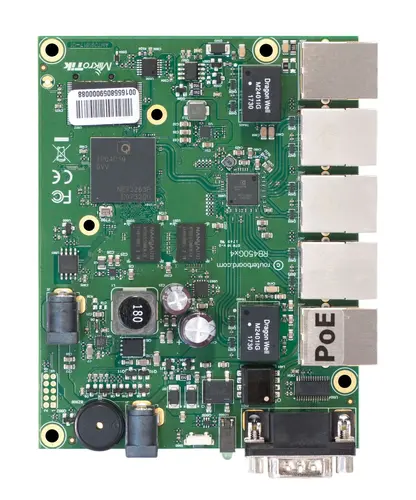 Рутер MikroTik RB450Gx4, 716MHz, 1GB, 5xGE, PoE in/out, microSD слот, L5 - image 1