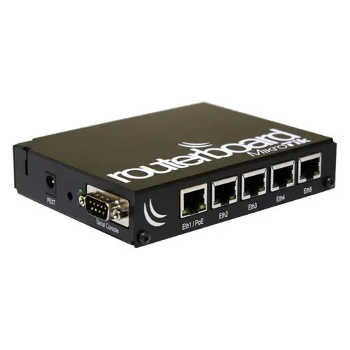 Router MikroTik RB450Gx4, 716MHz, 1GB, 5xGE, PoE in/out, slot microSD, L5 - 1
