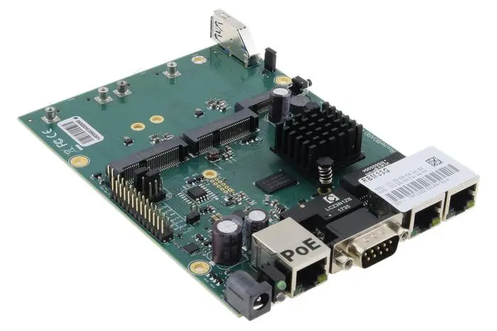 Рутер MikroTik RBM33G, OEM платка с три Gigabit LAN и два miniPCIe слота