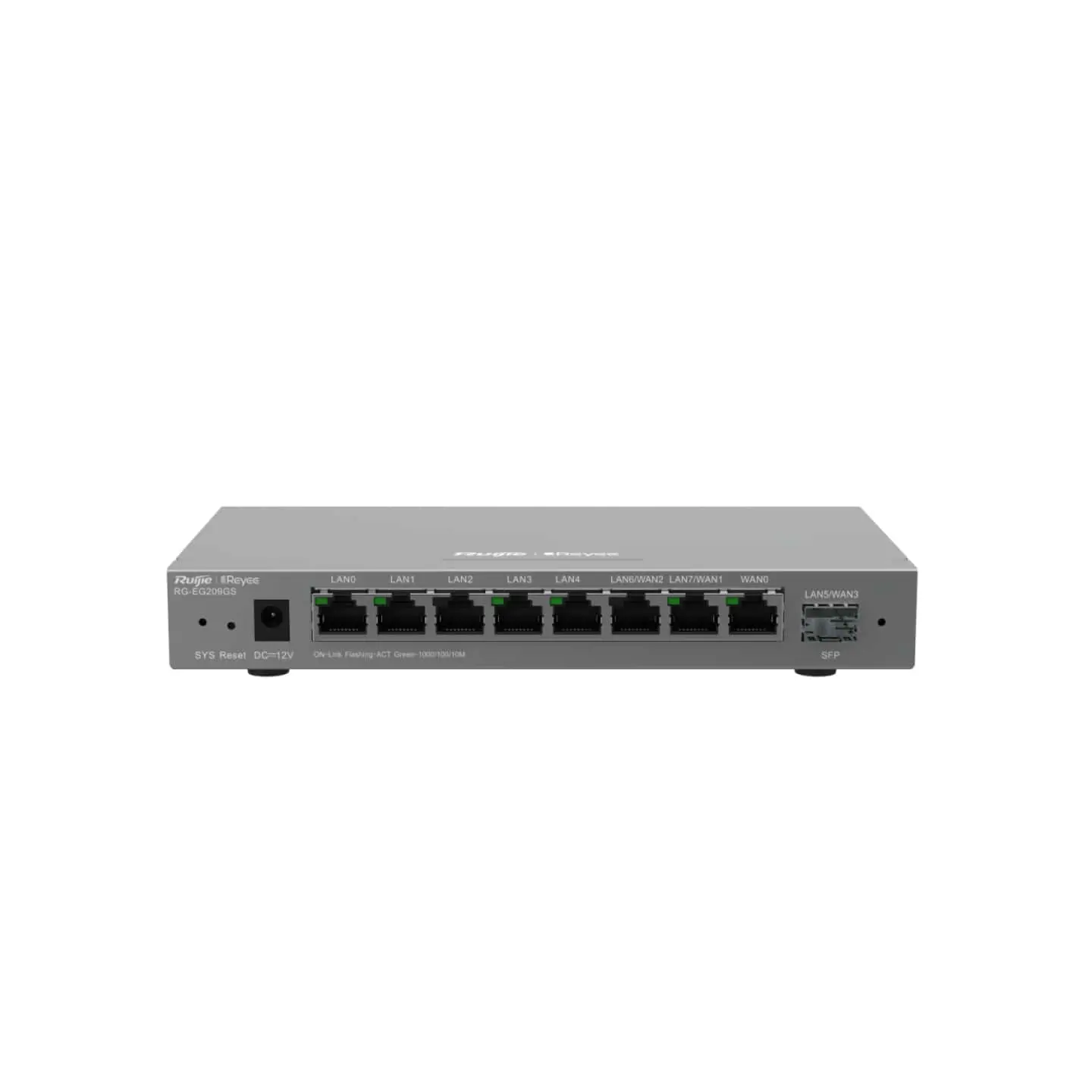 Router Ruijie RG-EG209GS, 8x GE, 1xSFP, 256MB, 600Mbps, Cloud, OpenVPN, 200 utilizatori - image 1