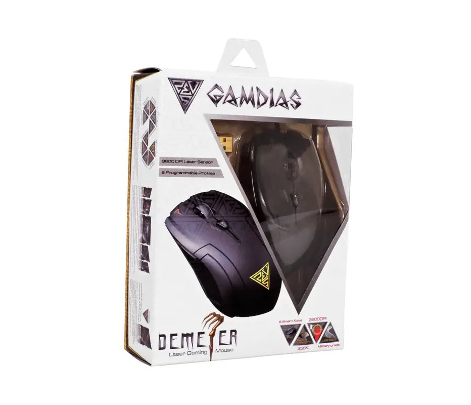 Ποντίκι λέιζερ Gaming, Gamdias, DEMETER GMS5010, ενσύρματο - image 4