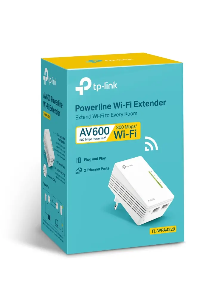 Адаптер за мрежа TP-LINK TL-WPA4220, AV600, 2x10/100Mbit портове - image 5