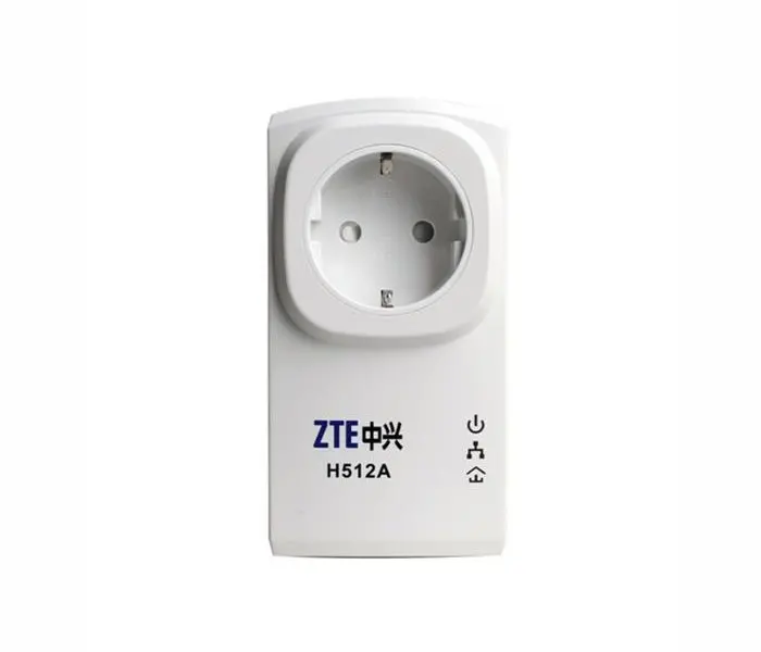 Προσαρμογέας δικτύου ZTE H512A, AV200, 1x θύρα 10/100Mbps, πρίζα AC, κιτ 2 τεμ