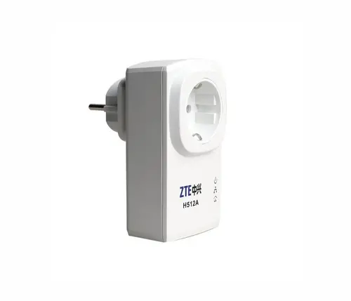 Adaptor de rețea ZTE H512A, AV200, 1x port 10/100Mbps, priză AC, kit 2 buc - 2