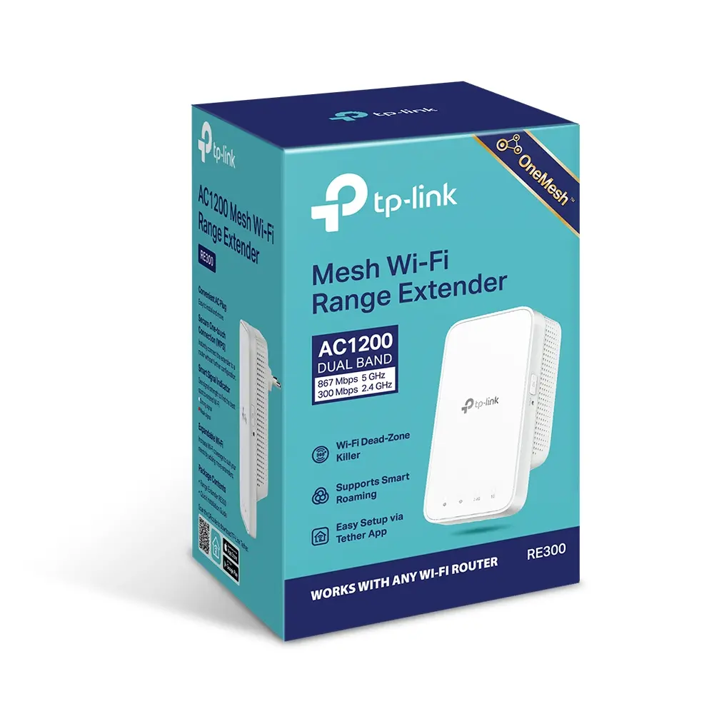 Удължител на обхват TP-LINK RE300, AC1200, двулентов, 1x100Mbit порт - image 4