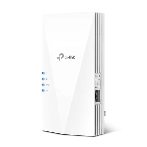 Удължител на обхват TP-LINK RE700X, WiFi 6, AX3000, 1xGbit порт, OneMesh